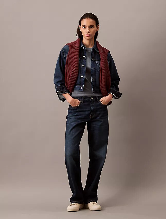 Trucker Jacket em ganga dos anos 90 Trucker Jacket em ganga dos anos 90