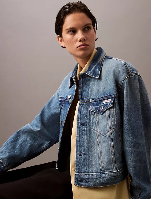 Trucker Jacket em ganga dos anos 90 Trucker Jacket em ganga dos anos 90