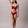 Unlined Balconette bra in floral lace, black CK Black Unlined Balconette bra in floral lace, black CK Black
