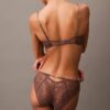 Unlined Balconette bra in floral lace, black CK Black Unlined Balconette bra in floral lace, black CK Black