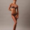 Unlined Balconette bra in floral lace, black CK Black Unlined Balconette bra in floral lace, black CK Black