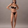 Unlined Balconette bra in floral lace, black CK Black Unlined Balconette bra in floral lace, black CK Black
