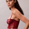 Unlined Balconette bra in floral lace, black CK Black Unlined Balconette bra in floral lace, black CK Black