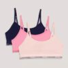 Unlined Bralette 3-Pack with Strap with Logo Unlined Bralette 3-Pack with Strap with Logo