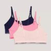 Unlined Bralette 3-Pack with Strap with Logo Unlined Bralette 3-Pack with Strap with Logo