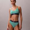 Unlined Bralette em microfibra elástica com Monogram gráfico Unlined Bralette em microfibra elástica com Monogram gráfico