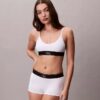 Unlined Bralette em microfibra elástica com Monogram gráfico Unlined Bralette em microfibra elástica com Monogram gráfico