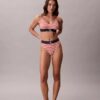 Unlined Bralette em microfibra elástica com Monogram gráfico Unlined Bralette em microfibra elástica com Monogram gráfico
