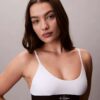 Unlined Bralette em microfibra elástica com Monogram gráfico Unlined Bralette em microfibra elástica com Monogram gráfico