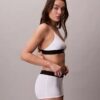 Unlined Bralette em microfibra elástica com Monogram gráfico Unlined Bralette em microfibra elástica com Monogram gráfico
