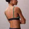 Unlined Bralette em microfibra elástica com Monogram gráfico Unlined Bralette em microfibra elástica com Monogram gráfico
