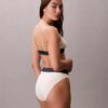Unlined Bralette em microfibra elástica com Monogram gráfico Unlined Bralette em microfibra elástica com Monogram gráfico