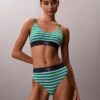 Unlined Bralette em microfibra elástica com Monogram gráfico Unlined Bralette em microfibra elástica com Monogram gráfico