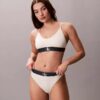 Unlined Bralette em microfibra elástica com Monogram gráfico Unlined Bralette em microfibra elástica com Monogram gráfico