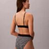 Unlined Bralette em microfibra elástica com Monogram gráfico Unlined Bralette em microfibra elástica com Monogram gráfico