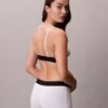 Unlined Bralette em microfibra elástica com Monogram gráfico Unlined Bralette em microfibra elástica com Monogram gráfico