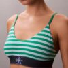 Unlined Bralette em microfibra elástica com Monogram gráfico Unlined Bralette em microfibra elástica com Monogram gráfico