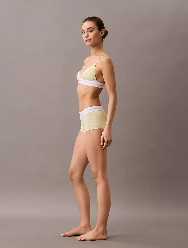 Unlined Cotton Stretch Modal Triangle Bralette Unlined Cotton Stretch Modal Triangle Bralette