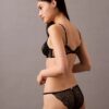 Unlined Plunge Bra in geometric black lace Unlined Plunge Bra in geometric black lace