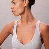 Unlined Triangle Bralette em algodão e Modal Icon