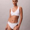 Unlined Triangle Bralette em algodão e Modal Icon