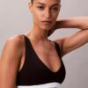 Unlined Triangle Bralette em algodão e Modal Icon
