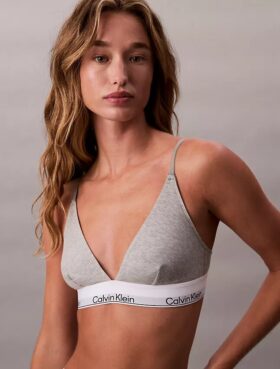 Unlined Triangle Bralette em algodão e Modal Icon