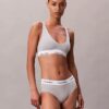 Unlined Triangle Bralette em algodão e Modal Icon
