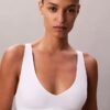 Unlined Triangle Bralette em algodão e Modal Icon