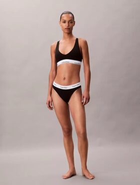 Unlined Triangle Bralette em algodão e Modal Icon