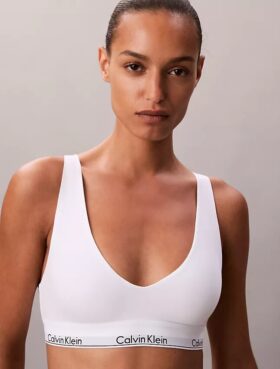 Unlined Triangle Bralette em algodão e Modal Icon