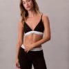 Unlined Triangle Bralette em algodão e Modal Icon