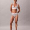 Unlined Triangle Bralette em algodão e Modal Icon