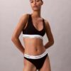 Unlined Triangle Bralette em algodão e Modal Icon