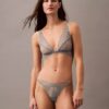Unlined triangular bra CK Black Geo Lace Unlined triangular bra CK Black Geo Lace
