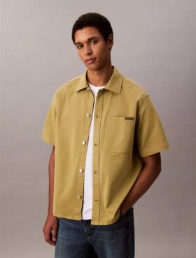 Utility Shirt Descontraída com Botões
