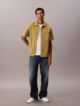 Utility Shirt Descontraída com Botões