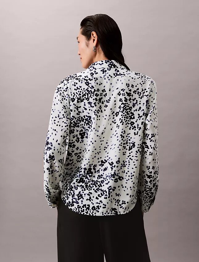 Utility Shirt descontraído com botões e estampado Utility Shirt descontraído com botões e estampado