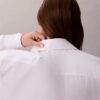 Vestido camisa de algodão com corte descontraído