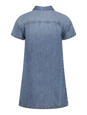 Vestido de camisa em Denim para meninas