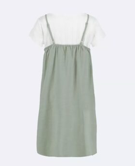 Vestido de duas peças com alças para meninas
