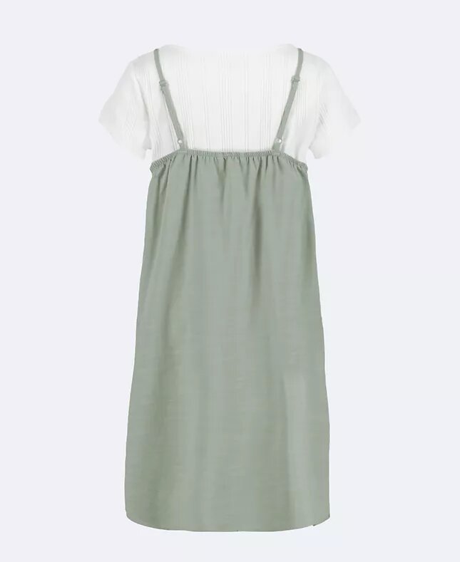 Vestido de duas peças com alças para meninas Vestido de duas peças com alças para meninas