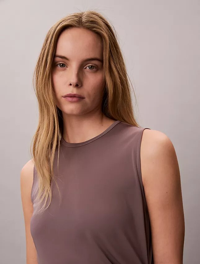 Vestido franzido em jersey refinado Vestido franzido em jersey refinado