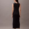 Vestido Maxi em Malha Canelada de Viscose Vestido Maxi em Malha Canelada de Viscose