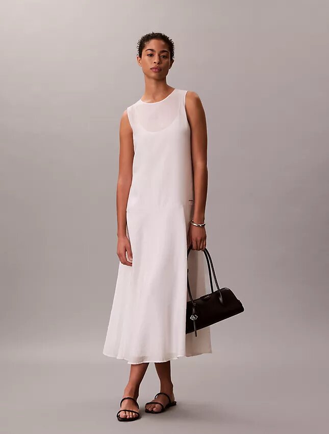 Vestido Maxi em Voile Vestido Maxi em Voile