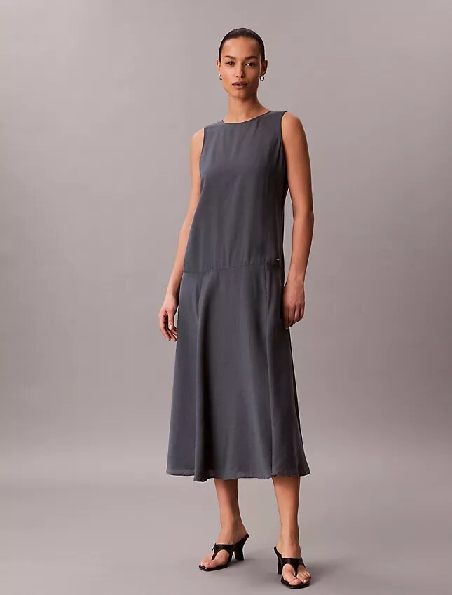 Vestido Maxi em Voile Vestido Maxi em Voile