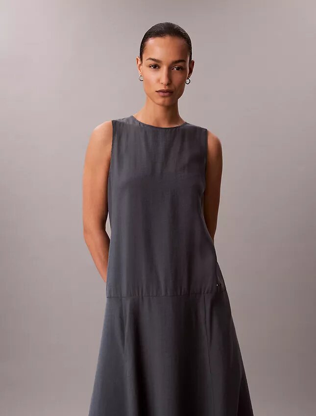 Vestido Maxi em Voile Vestido Maxi em Voile