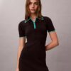 Vestido Midi com Detalhes em Blocos de Cor Vestido Midi com Detalhes em Blocos de Cor