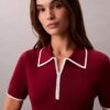 Vestido Midi com Detalhes em Blocos de Cor Vestido Midi com Detalhes em Blocos de Cor