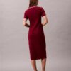 Vestido Midi com Detalhes em Blocos de Cor Vestido Midi com Detalhes em Blocos de Cor